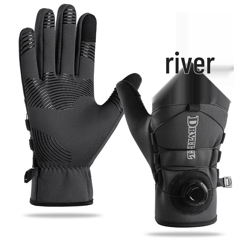 Unisex Winter Fleece-Lined Cycling Gloves