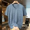 Summer Casual Round Neck Short Sleeved T-shirt for Men Thin Trendy Handsome  Loose Plus Size Fat Casual 12xl 185kg Men Clothing