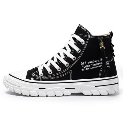 Summer New Breathable High Top Men's Canvas Shoes Trend Casual Board Shoes