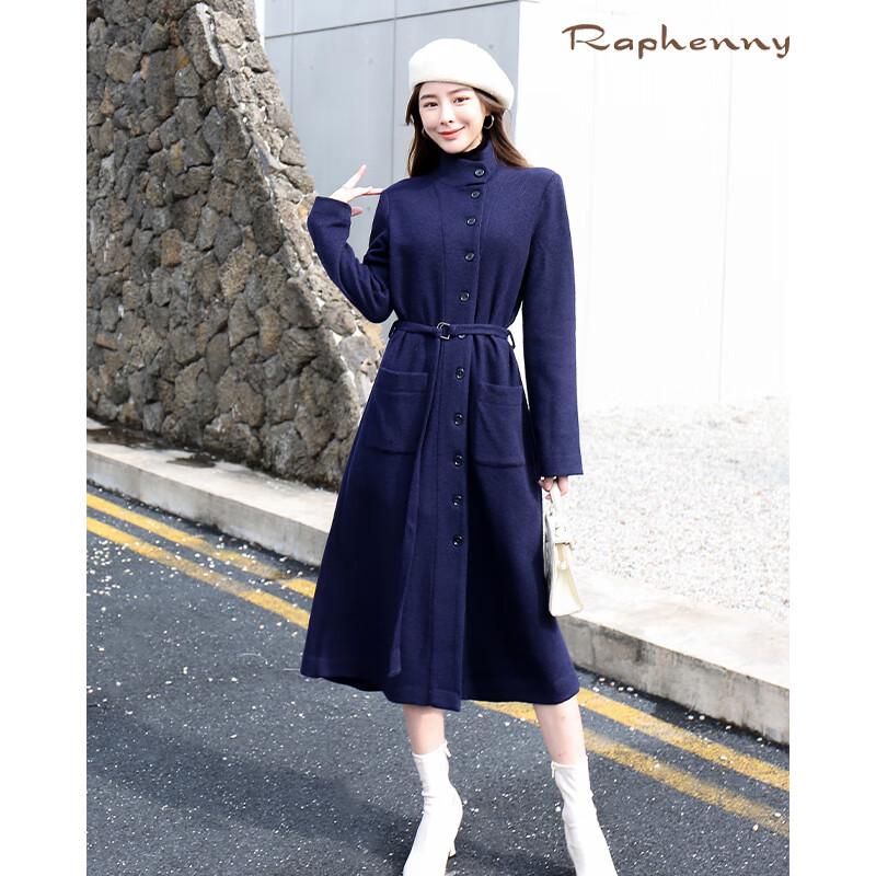 

Raphenny Women s Elastic Wool Blend Mid-Length Trench Coat XL