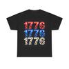 Men's and Women's T-shirts 1776 American Flag