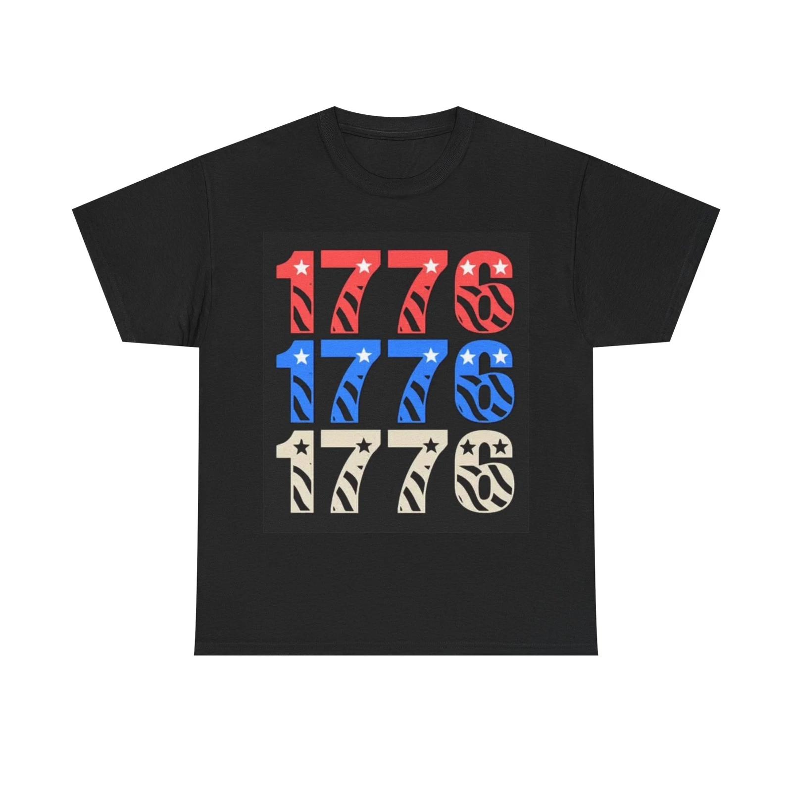Men s and Women s T-shirts 1776 American Flag XXXXL