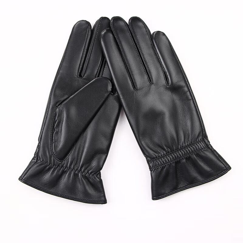 Hengyuanxiang Women's Fleece-Lined Sheepskin Gloves