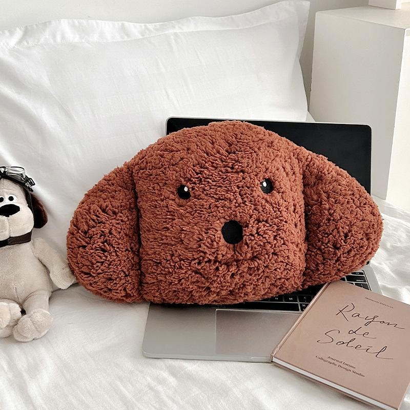 Cartoon Dog Throw Pillow Children s Pillow Plush Toy Dog Doll Birthday Gift Bedside Backrest 40X25CM