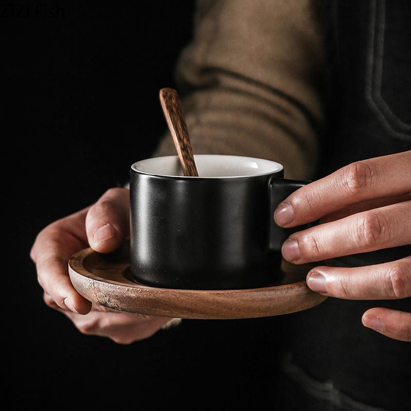 Mini tasse en céramique de 190 ml, ensemble de tasses à expresso italiennes, pour le bureau, le thé de l'après-midi, le café latte, la maison, cadeau de vacances pour un ami