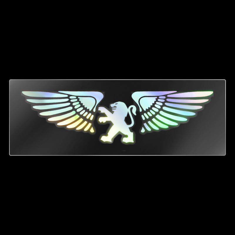 

New Car Colorful Laser Angel Wing Body Windshield Sticker Car Accessories For Peugeot 206 207 307 3008 2008 308 508 301 208 RCZ