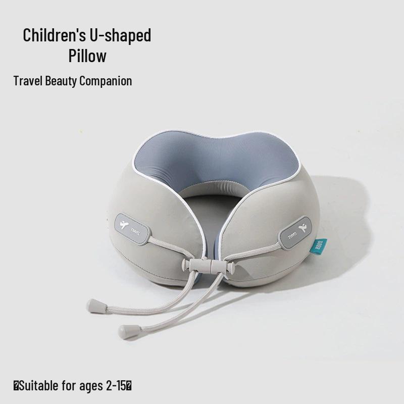 Portable U-Shaped Memory Foam Neck Pillow for Parent-Child - Foldable Travel, Airplane, Office & Nap Support