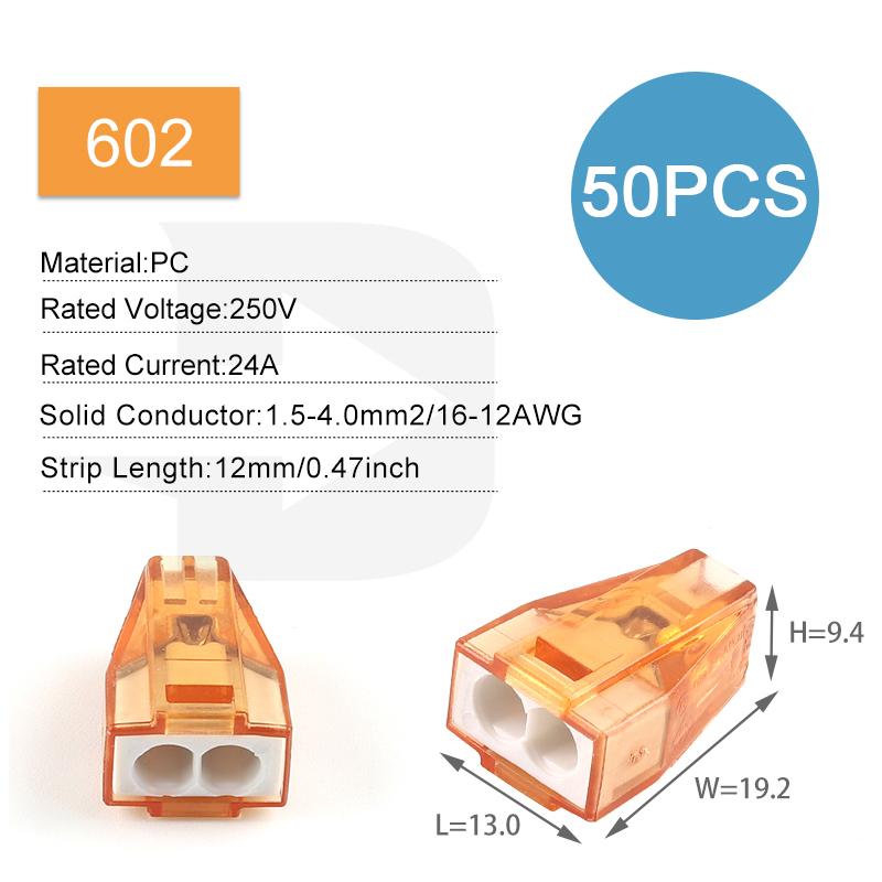 Mini Quick Splicing Wire Connector Hard Wire Straight Insertion 2/3/5/6/8pin Compact Conductor Terminal Block Junction Box