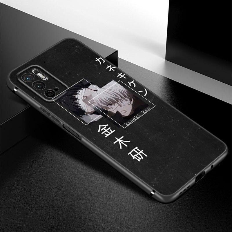 Tokyo Ghoul Anime Kaneki Ken Phone Case For Xiaomi Redmi Note 7 8 8T 9 9S 10 10S 10T 11 11S 4G 11E 11T Pro 5G Soft Black Cover