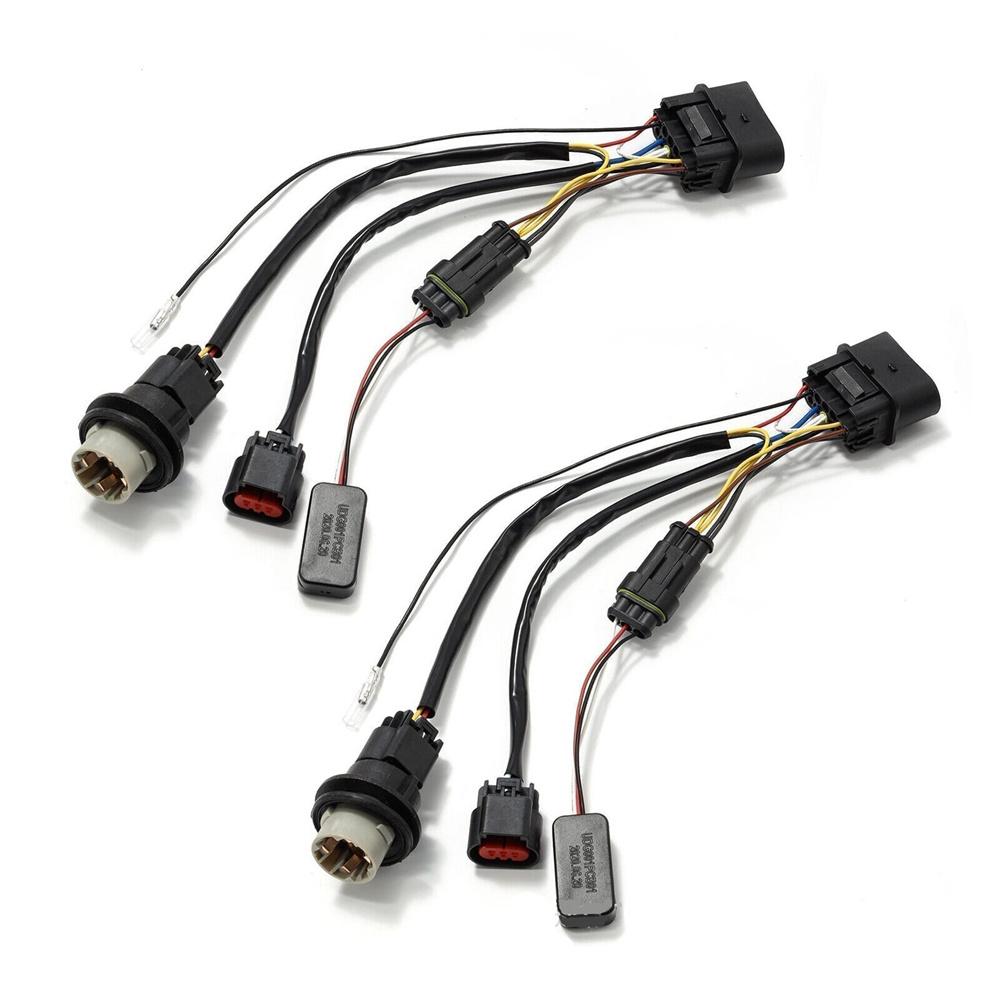 2x Projector Headlight Wiring Harness Converter For Ram 1500 2500 3500 2013-2018