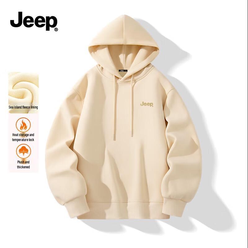 JEEP Men's Heavyweight Fleece-Lined Hoodie