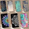 Elegant Mandala Floral Design Case For Honor X8b X9b X6a X7a X8a X9a X6 X7 X8 X9 50 70 90 Magic 5 Lite Magic 6 Pro Cover