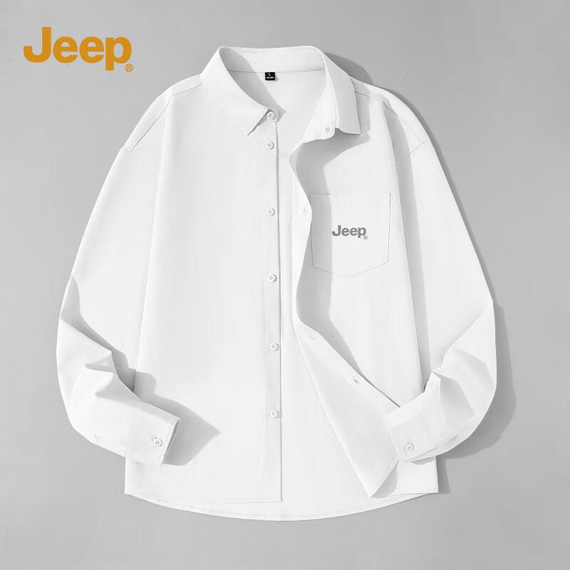 JEEP Men s Long Sleeve Business Casual Shirt M