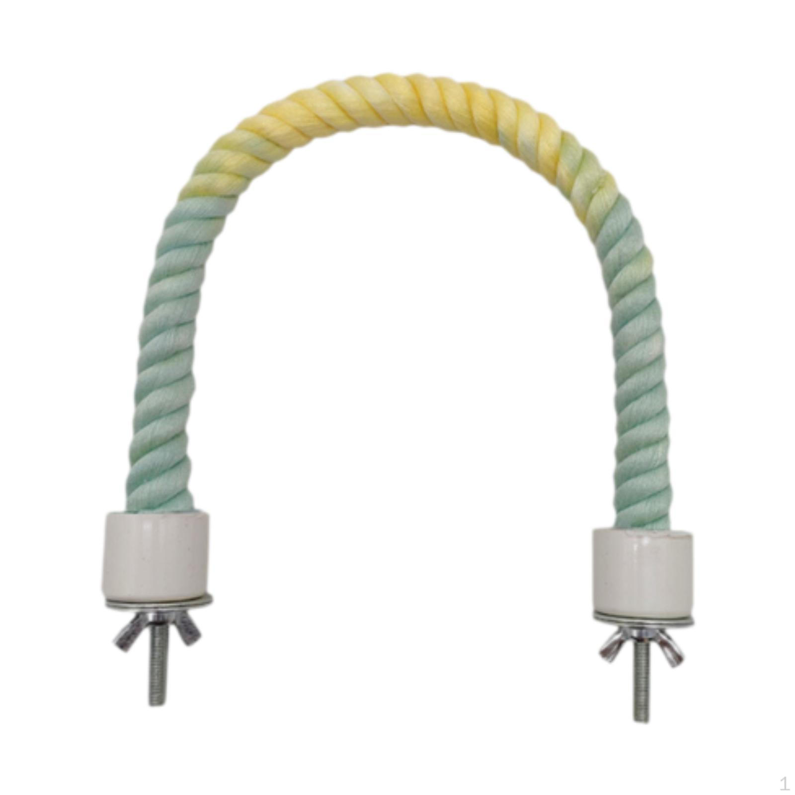 

Птичья веревка Попугай Качели Клетка Стоячая жердочка Принадлежности Лазание Домашние птицы 35cm Metal Mut