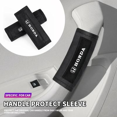 1/2PCS Car Interior Car Roof Handle Plush Protective Cover For Civic Fit Accord City Vezel CR-V S660 Odyssey HR-V Insight