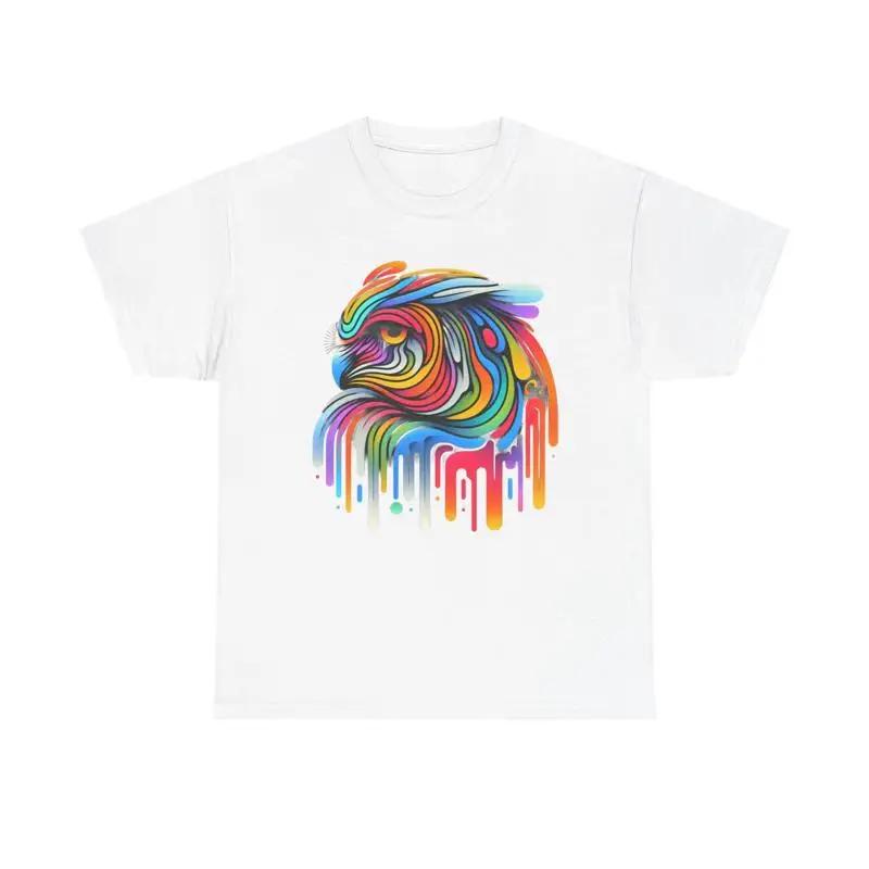 Colorful Abstract Owl T Shirt Bold Artistic Design S разноцветный