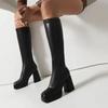 Fashion Boots Winter Shoes For Women Round Toe Luxury Designer Clogs Platform Sexy Thigh High Heels High Sexy Stiletto Low 2025 Fashion