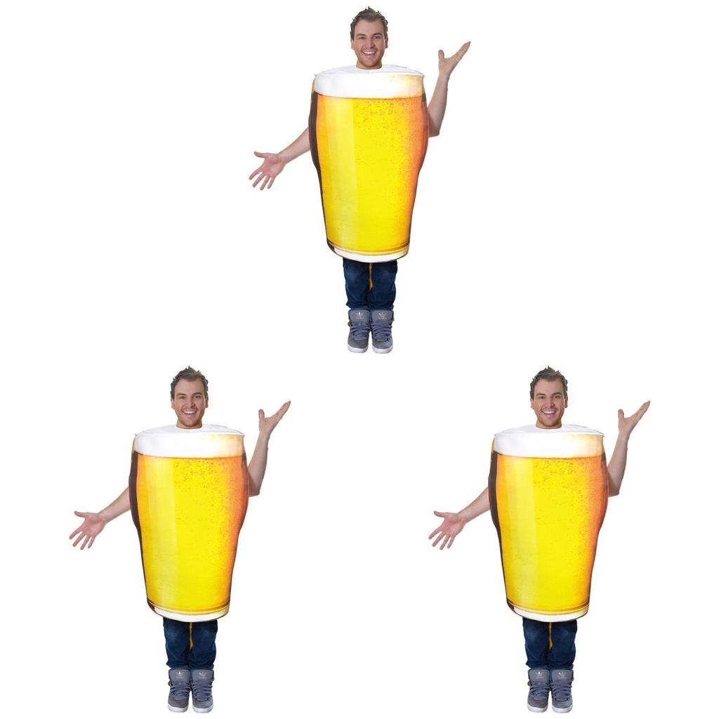 Herren Oktoberfest Bierkrug Halloween Kostüm Erwachsenen Party Outfit