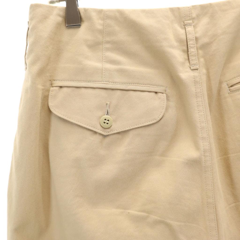 PORT BY ARK Made In Japan Tuck Wide Pants 2 Beige Men's Used