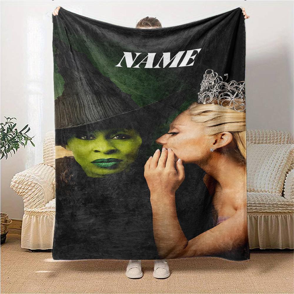 Custom Name "Magic Friendship" Blanket for Couch & Bed, Plush Cozy Fuzzy Blanket Super Soft & Warm Blankets for Fall and Winter. 0908373
