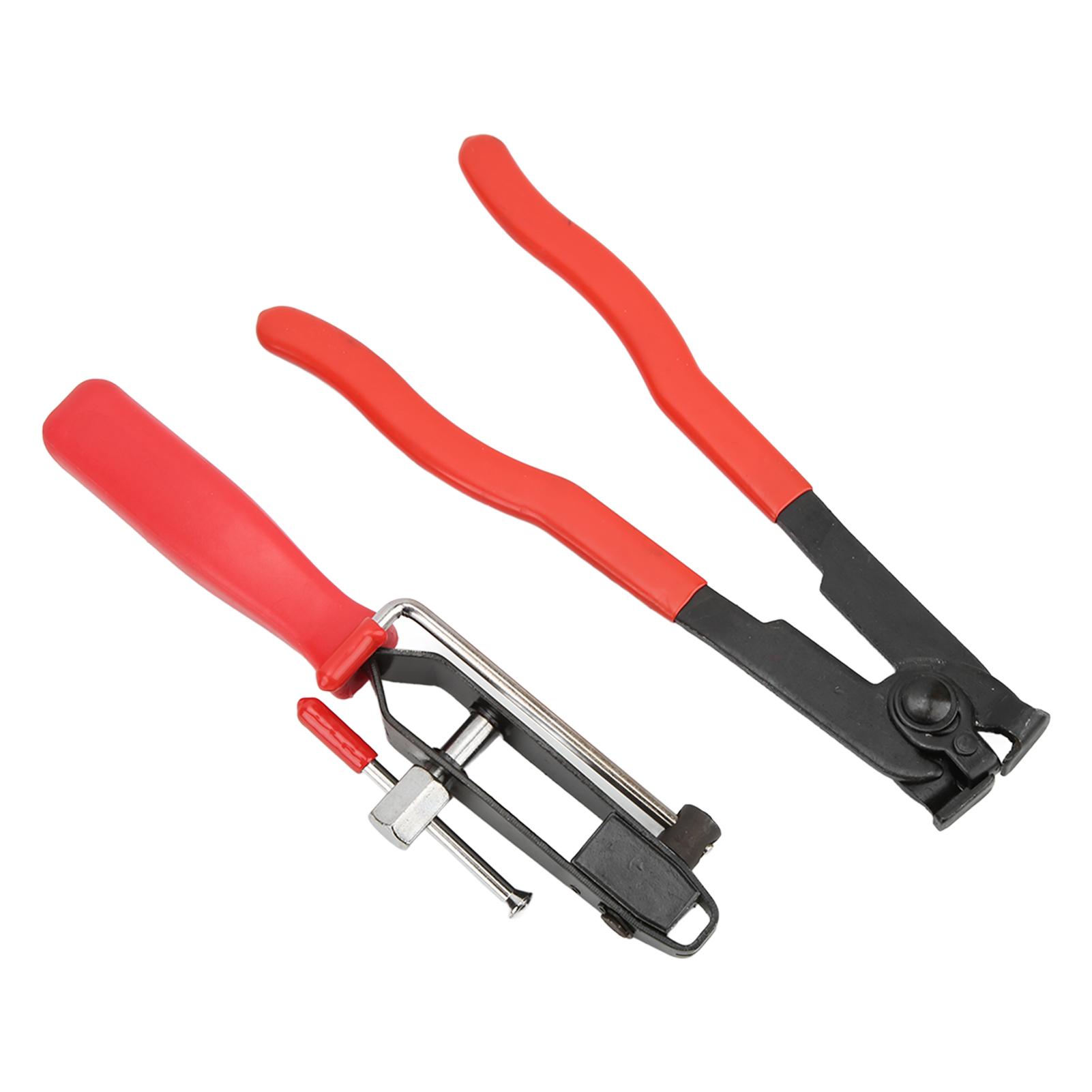 

2Pcs Set CV Joint Ear Clamp Banding Tool Boot Crimp Plier Kit Stainless Steel Universal for Car