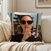GGal Gadot Cushion Cover Linen Pillowcase Soft  for Sofa Bed Home Room Decor