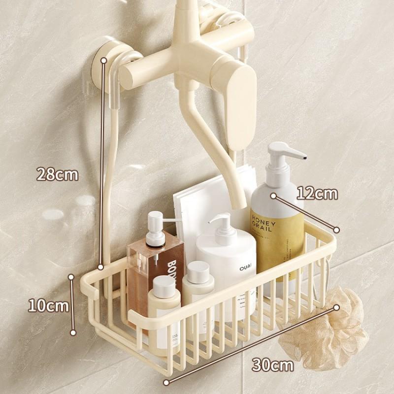 Bathroom Shower Caddy Shelf No Drill Storage Rack Shampoo Soap