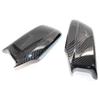 Carbon Fiber Look Door Side Wing Mirror Cover Cap For BMW 5 Series F10/F11/F18 Pre-LCI 2011-2013