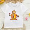 Tshirt for Boysgirls Cartoon Robot Graphic Printed Toddler Tshirt Fashion Harajuku Boys Girls Universal Clothing Dropshipping