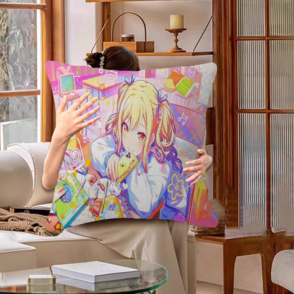 Anime S-Saki Tenma Pillow Gift Home Office Decoration Bedroom Sofa Car Cushion Cover Case 45x45