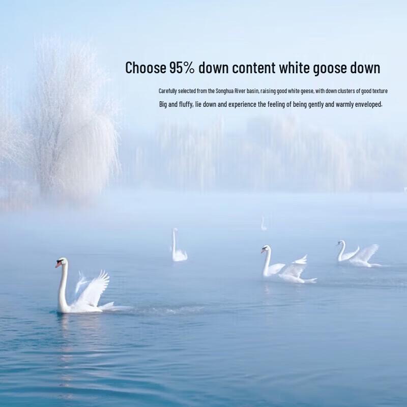 Mercury Home Textiles 95% White Goose Down Winter Duvet