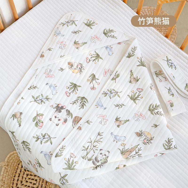 Baby Cushion Air Cotton All-Season Universal Newborn Delivery Room Quilt Breathable Baby Anti-Startle Swaddling Anti-Kick Quilt