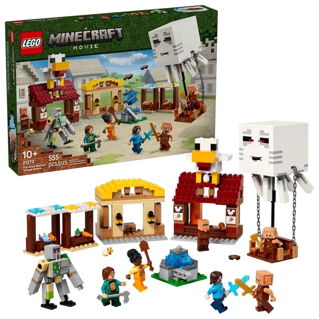 LEGO MINECRAFT 21273 Attacco al Villaggio Ghast Pallone