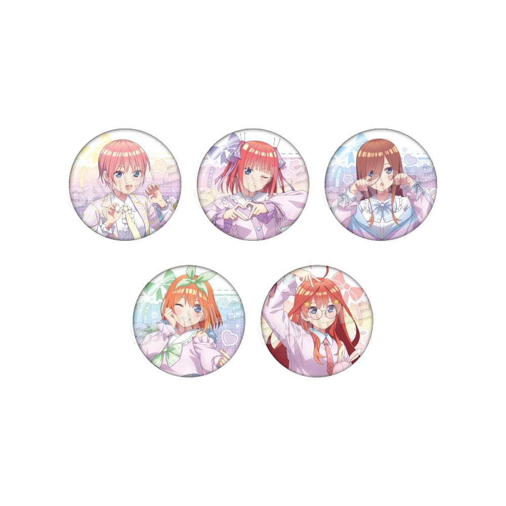 The Quintessential Quintuplets Trading Can Badge Dreamy Clothes Box Ver. 5-Piece