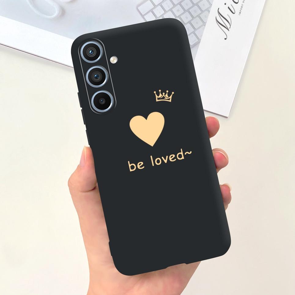 Soft Silicone Cases For Samsung Galaxy A54 5G A53 5G Case Samsung A23 4G 5G A12 A125F Bumper Shell Black Cat Stylish Coques Etui
