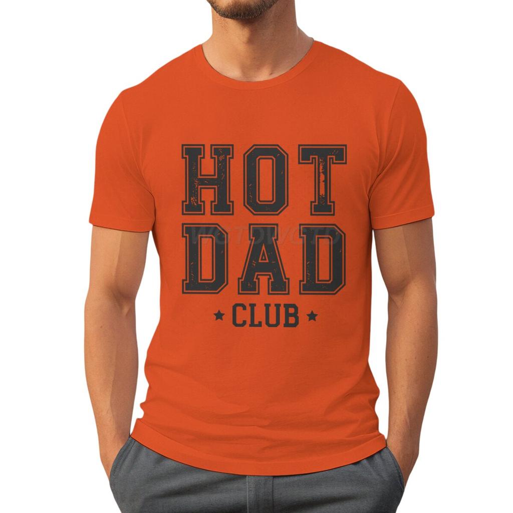 Футболки Hot Dad Club для мужчин Летние футболки с коротким рукавом День отца Классические топы Тай-дай Мужская одежда Круглый вырез Папа Повседневные топы