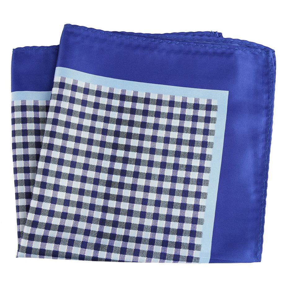 Cashew Flower & Polka Dot Men's Pocket Square Handkerchief