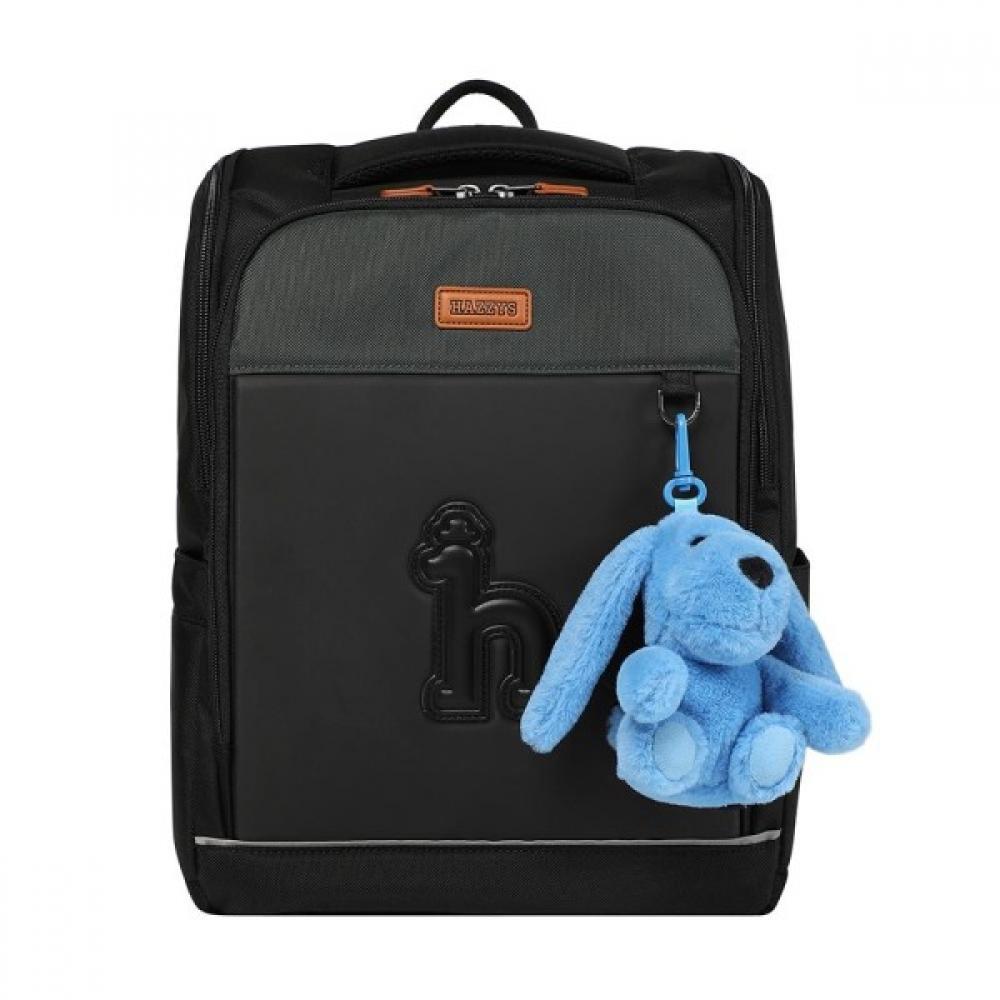 Hazzys Kids Harry Big Logo Backpack Cross Bag Set Black