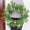 Realistic Artificial Flower Wreath for Front Door Spring Wreath Decoration for Wedding Valentines Indoor and Outdoor Use