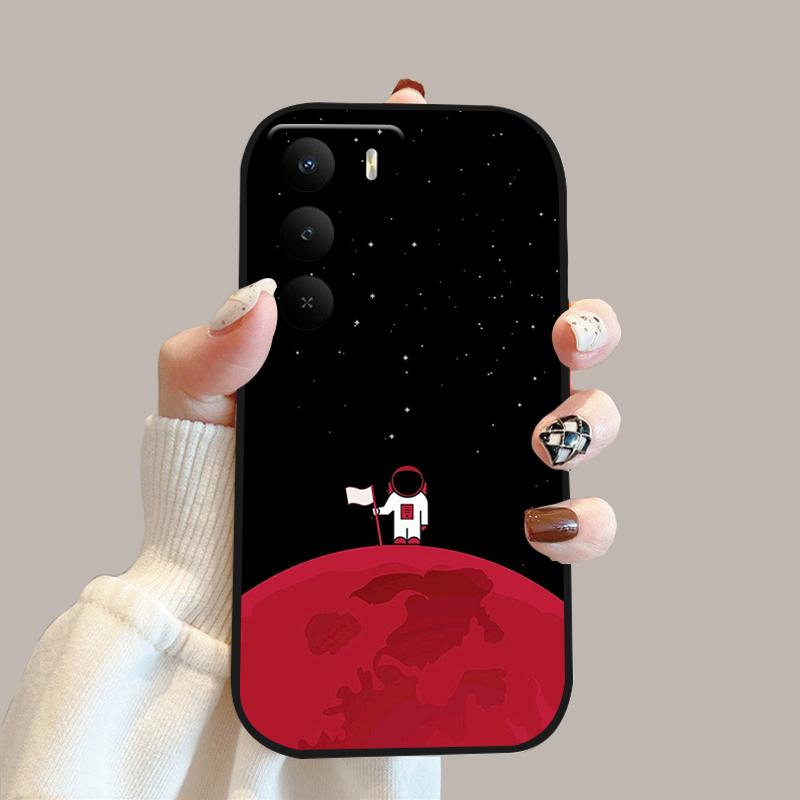 For Realme V60 Pro Case V 60 Pro Silicone Soft TPU Phone Bumper Cover For Realme 14x 5G Fashion Cute Cartoon Protective Fundas