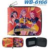 K-Pop Demon Hunters Short PU Zip Wallet Anime Card Holder Mini Coin Purse Black 1pcs