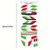 2D Plane Sticker 13pcs Italian Flag Sticker, Paper Material, Limited Edition Sticker, Suitable for Motorcycles, Cars, Bicycles,