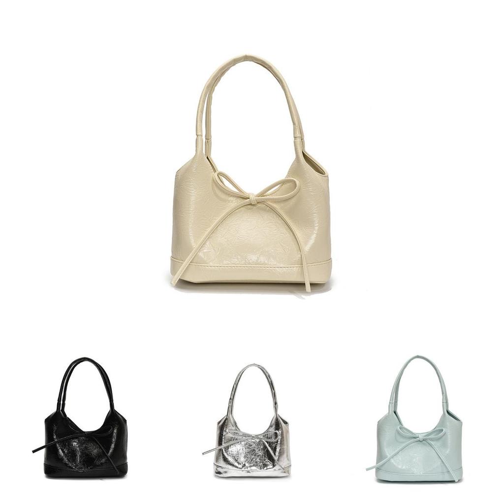 Minimalist Butterfly Knot Bag For Daily Casuals In Pu Material