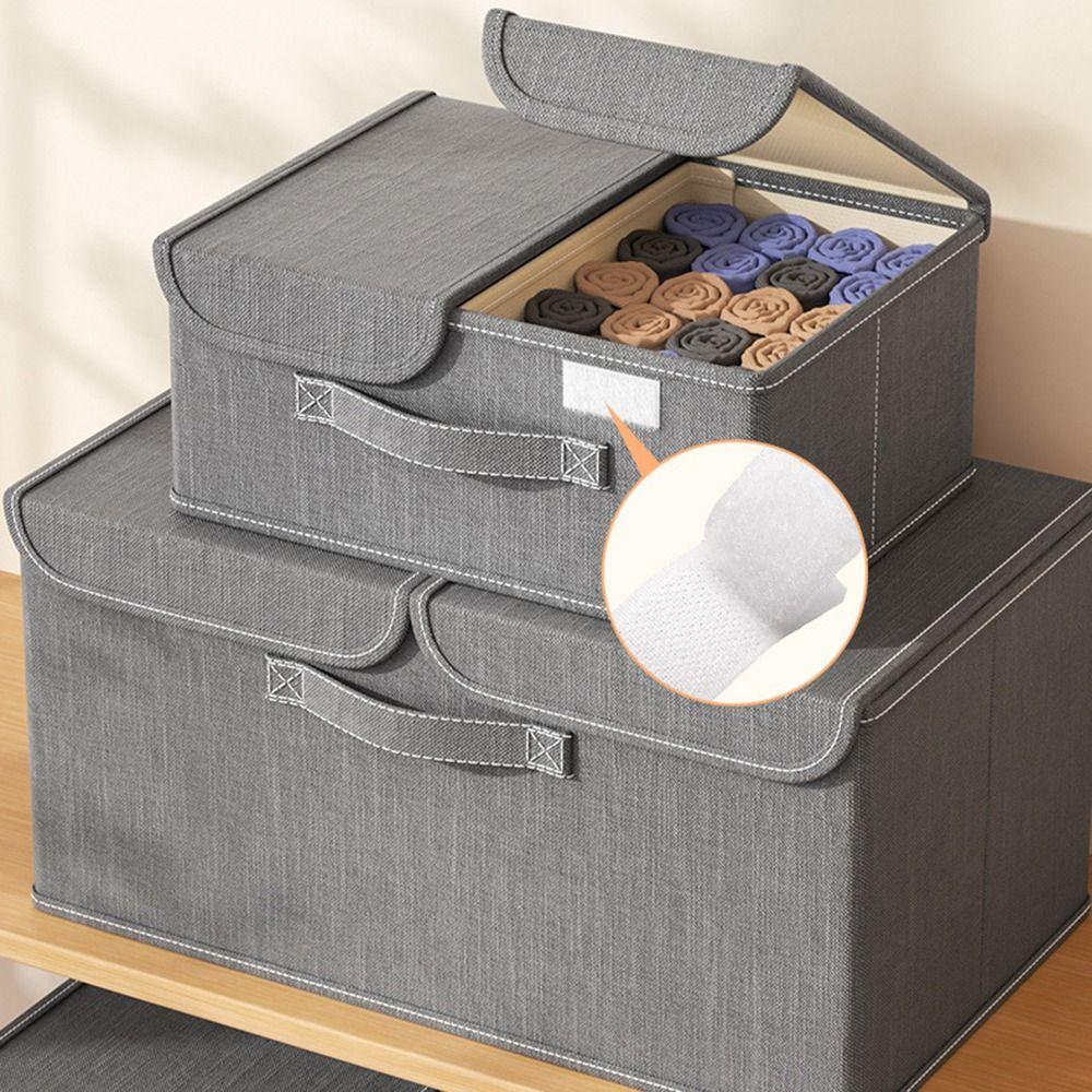 Foldable Closet Storage Container Reinforced Handles Toy Storage Organizer  Underwear Storage