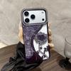 Applicable to iPhone17Pro mobile phone case hollow lotus diamond Apple 16 light luxury flash diamond anti-drop TPU protective case