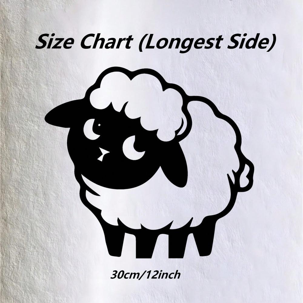 Large Laser Cut Sheep Metal Wall Art Black Iron Flock Modern Home Decor