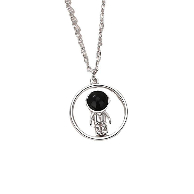 

Дизайнерское вращающееся ожерелье для пары астронавтов, легкая роскошная ниша, подвеска в виде холодного ветра