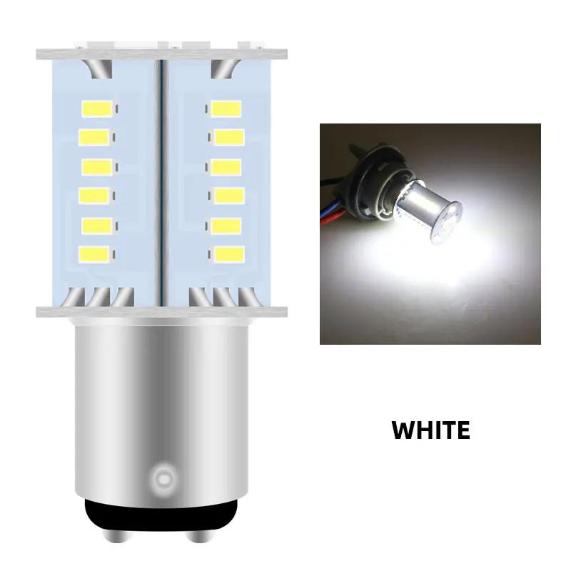 2pcs 1157 LED Strobe Motorcycle Tail Lights Flash 3030 30SMD Signal Blinker Stop Brake Light 12v Motorbike Light