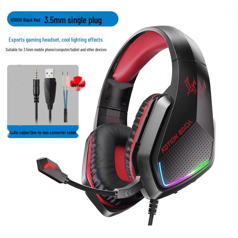 KOTION EACH G2000 Over-Ear Gaming Headset with 7.1 Surround Sound