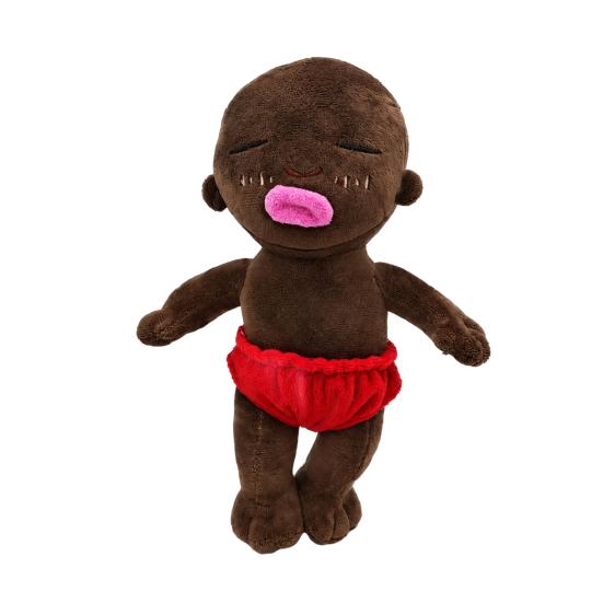 Natasha Plush Doll Soft Toy for Kids Black Stuffed Animal 24cm Cuddle Hugging красный